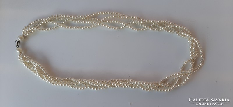 Twisted 4-row mother-of-pearl string