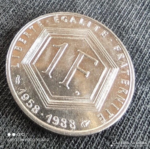 Franciaország 1988. Emlék 1 frank
