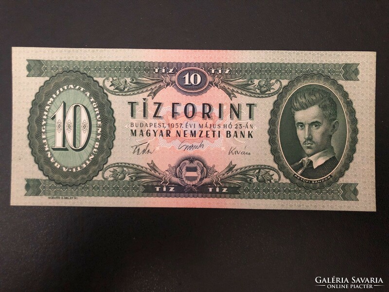 10 forint 1957.  UNC!!
