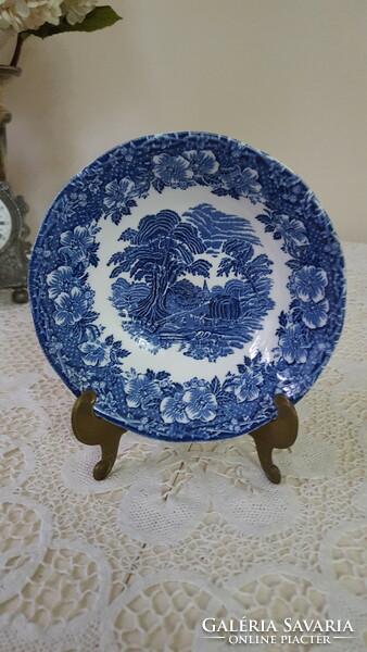 English faience unicorn small side dish, compote bowl