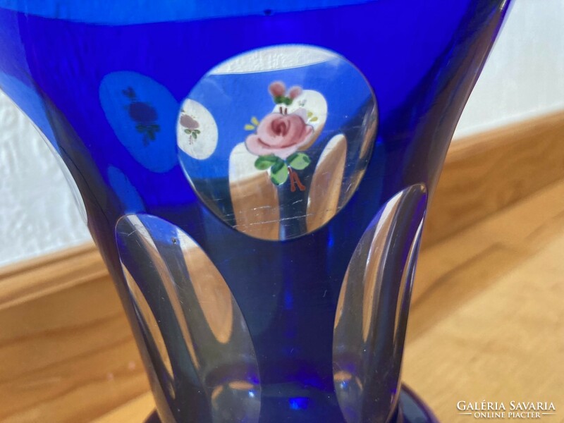 Czech crystal glass vase