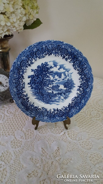 English faience country style flat plate