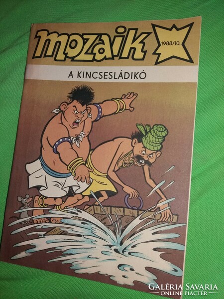 1988 10.szám MOZAIK régi kultusz népszerű képregény A Kincsesládikó a képek szerint