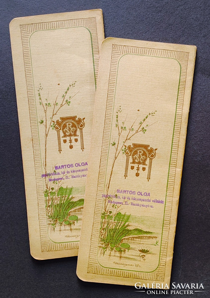 József Rigler ede dictionary booklets from 1916 with art nouveau covers