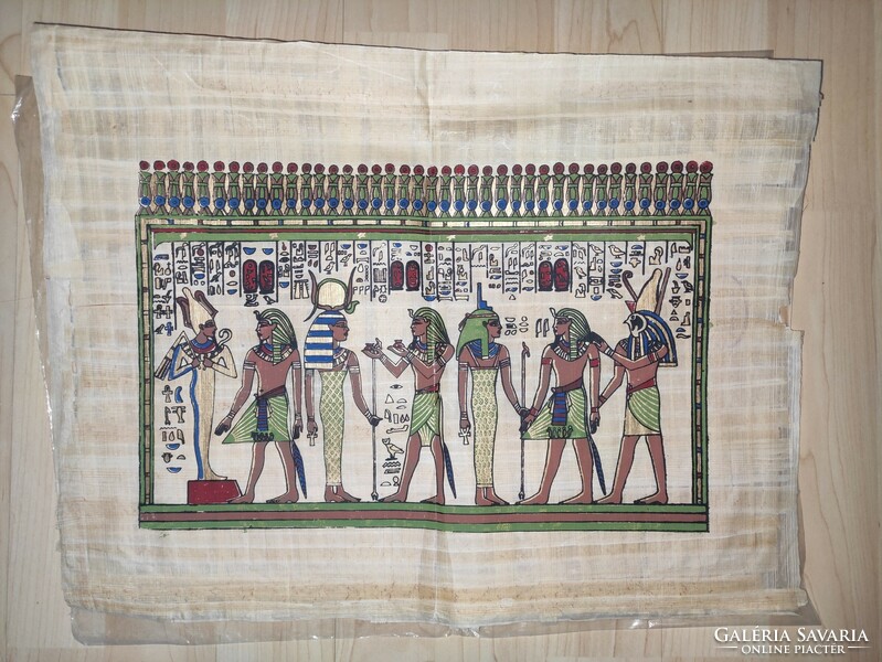Egyptian papyrus, hand painted original Egyptian papyrus image