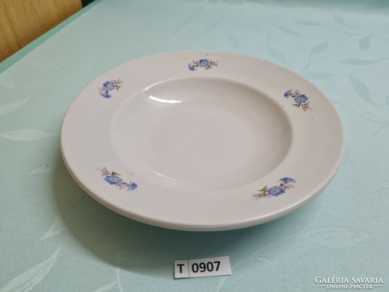 T0907 drasche flower pattern soup plate 1 piece 24 cm