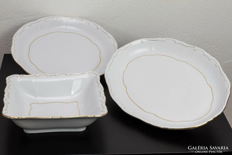 Zsolnay feather dinner set 25 pieces