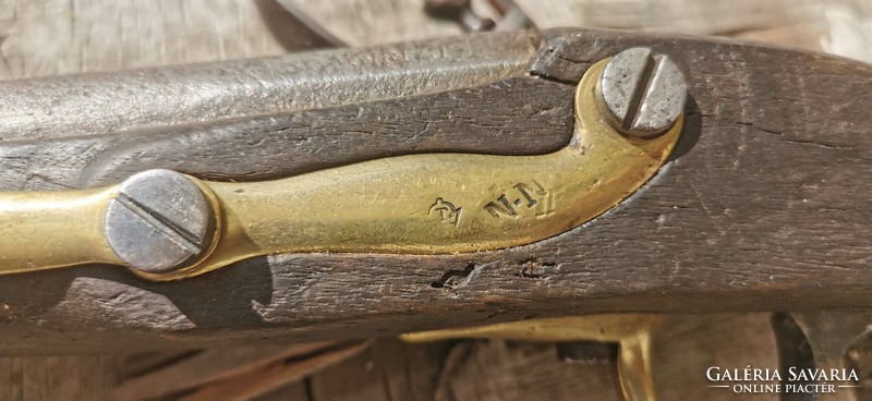 French cavalry flintlock pistol from the time of the Napoleonic Wars