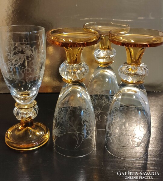 Rare handmade wine glasses