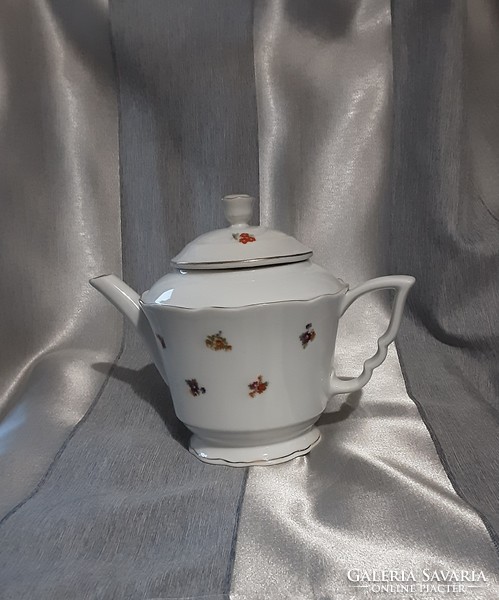 Zsolnay, antique, gold ornate, floral teapot, jug, spout, original, marked