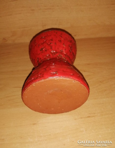 Retro ceramic red vase - 9.5 cm high (22/d)