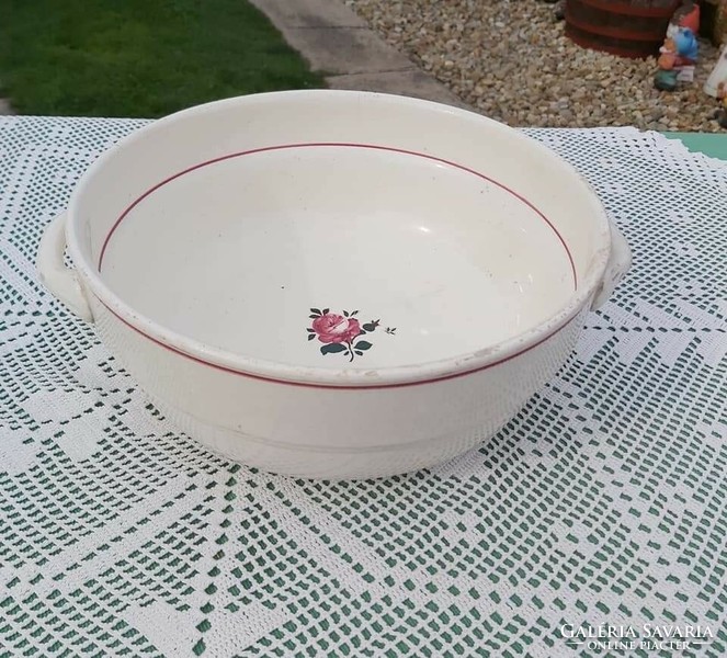 2 Peasant bowl with ears and flowered patties, nostalgia piece peasant comatose