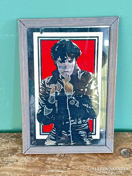 Retro design Elvis festett tükrös kép