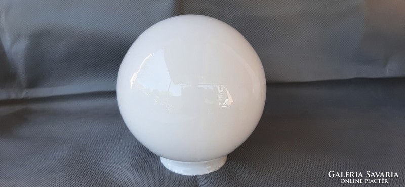Snow-white layered milk glass sphere