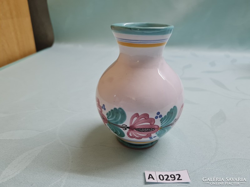 A0292 Habán kerámia váza 12 cm
