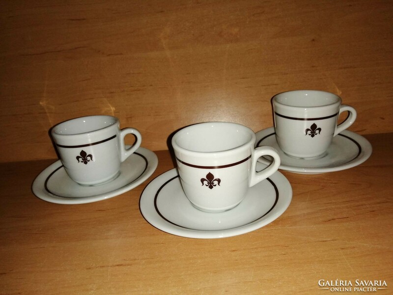 Italian porcelain coffee cup with bottom for 3 people (31/d)