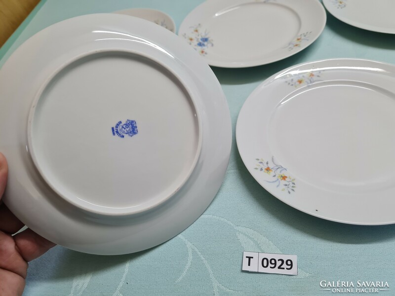 T0929 small plates with forget-me-nots of the Great Plain, 6 pieces, 17 cm