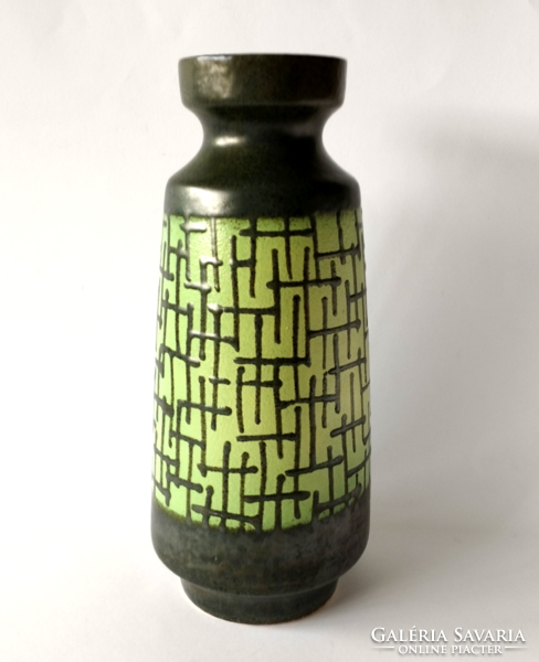 Mid-century, German, Haldensleben, shape number 3040, ceramic vase