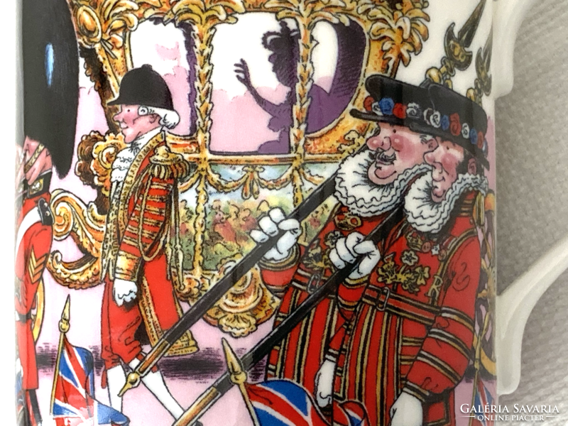 Az angol királyi pár gyémántjubileumára kiadott bögre 2012