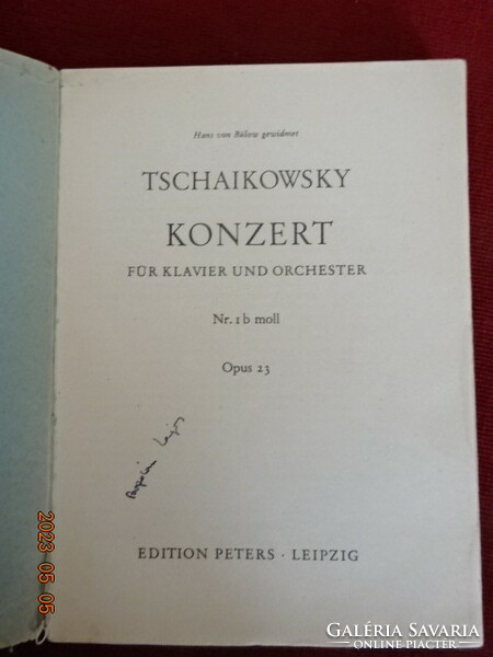 TSCHAIKOWSKY: SYMPHONIE Nr. 4, Nr. 5 és KLAVIERKONZERT Nr. 1. Jókai.