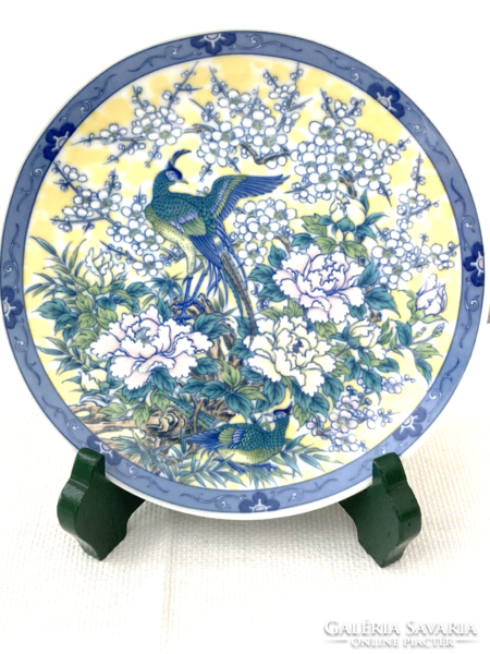 Japanese decorative plate with phoenix bird
