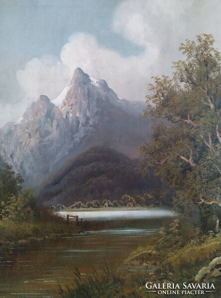 Biedermeier painting landscape