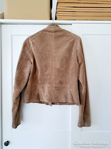 Split leather jacket, size 40, m-l, women's