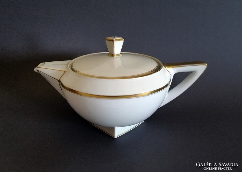 Jugendstil/art-deco karlsbad bohemian teapot approx. 1920