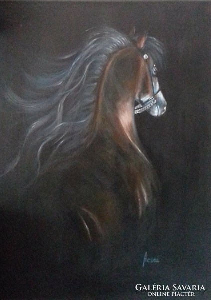 Horse portrait 9. C. Painting