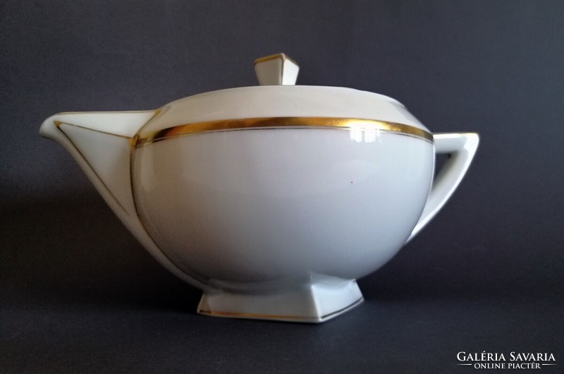 Jugendstil/art-deco karlsbad bohemian teapot approx. 1920