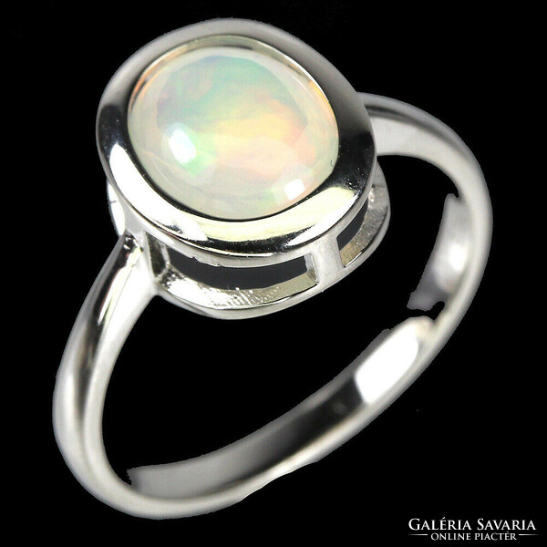 57 And real fire opal 925 silver ring