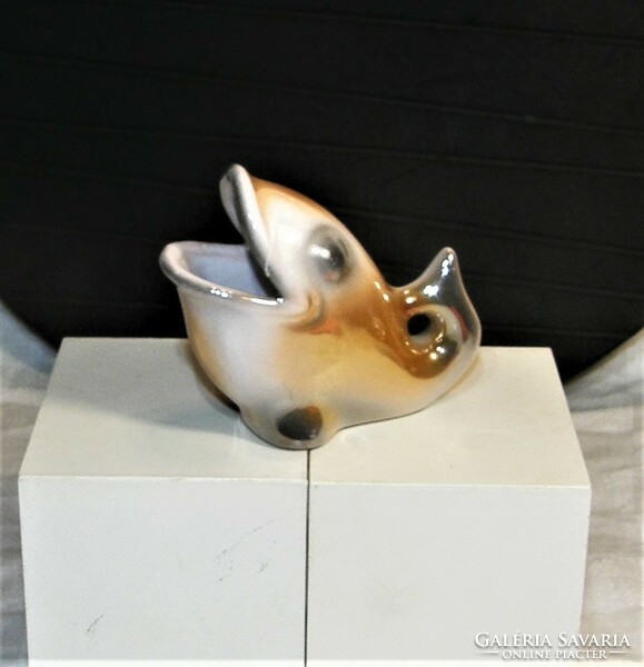 Retro fish - industrial ceramics - cigarette holder
