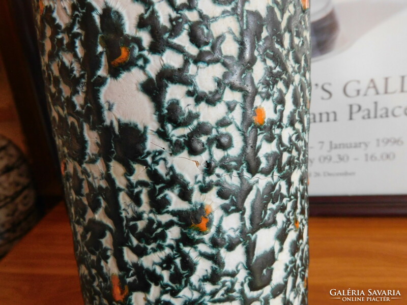 Retro ceramic vase - mid century - 28.5 Cm - cracked