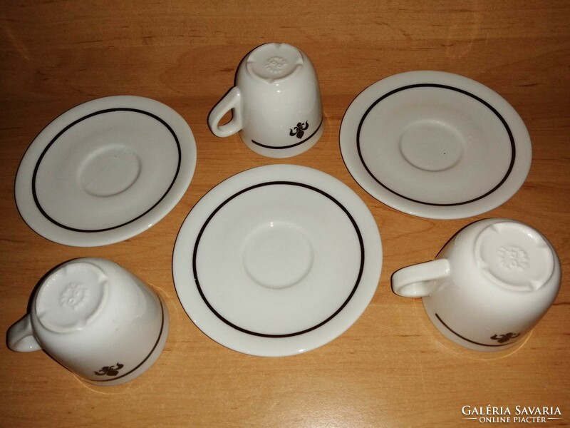 Italian porcelain coffee cup with bottom for 3 people (31/d)