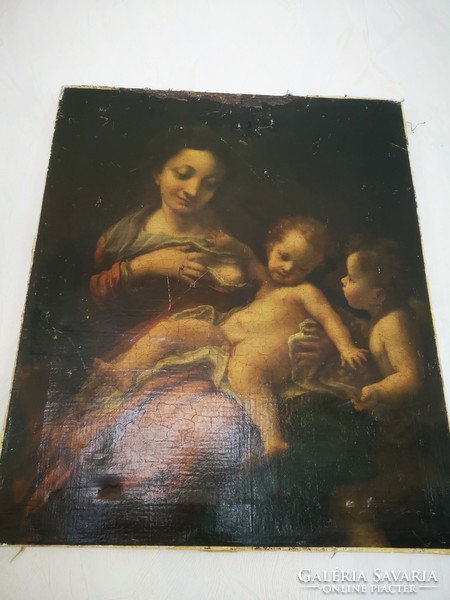 Special price Madonna picture on canvas after a painting by Caravaggio-(Antonio Allergia). Decoration movie theater