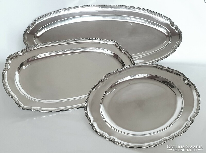 Huge silver (800) bachruch tray set