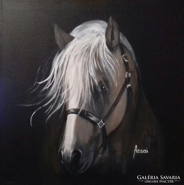 Horse portrait 10 c. Painting