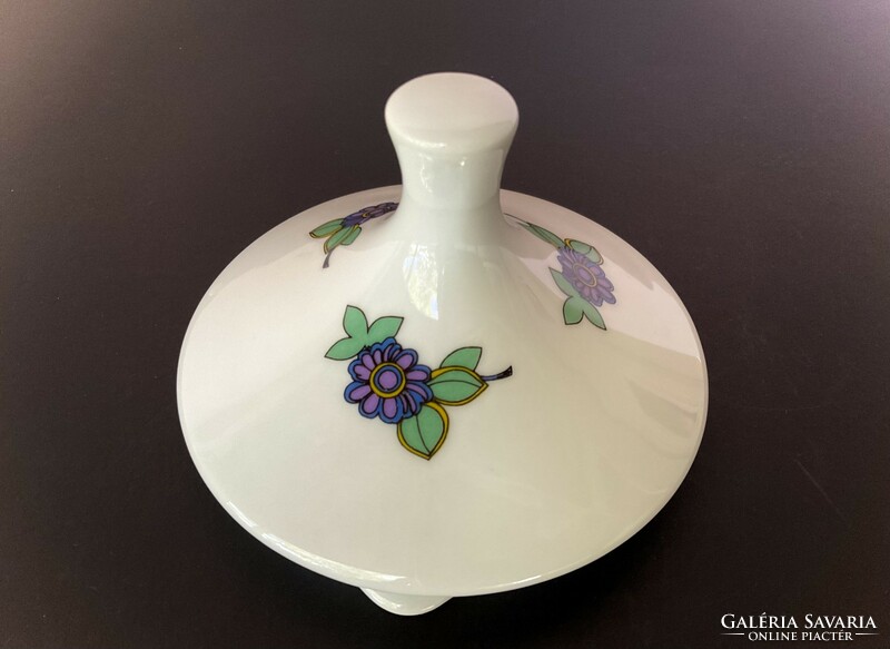 Alföldi hippie pattern teapot lid with purple flowers