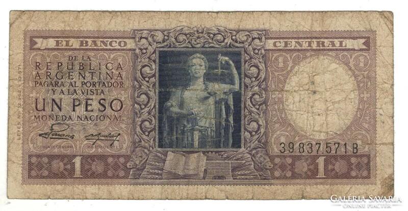 1 Peso 1956 argentina