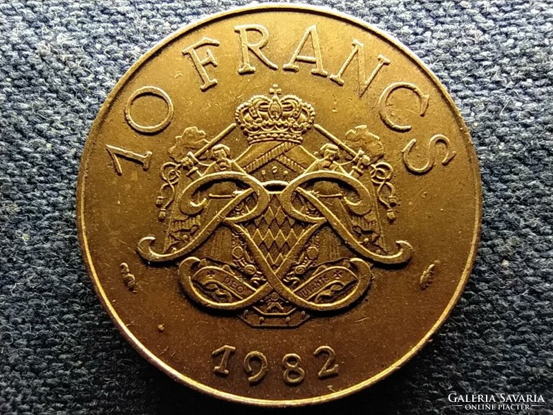 Monaco iii. Rainier (1949-2005) 10 francs 1982 (id67745)