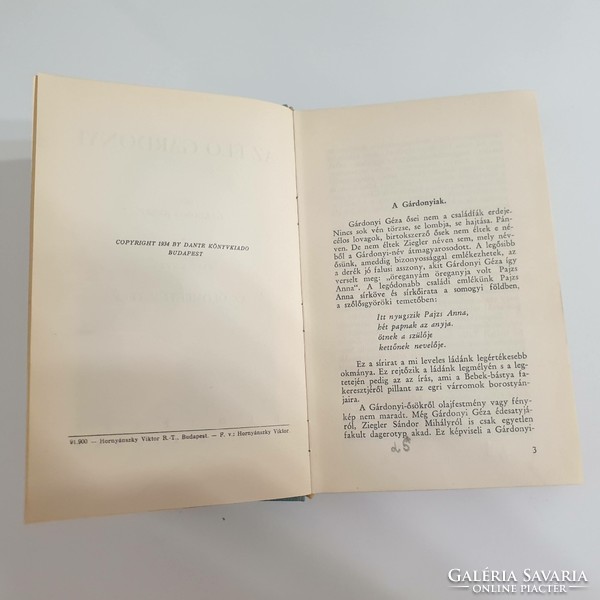József Gárdonyi: the living Gárdonyi i.-II. Volume, 1934