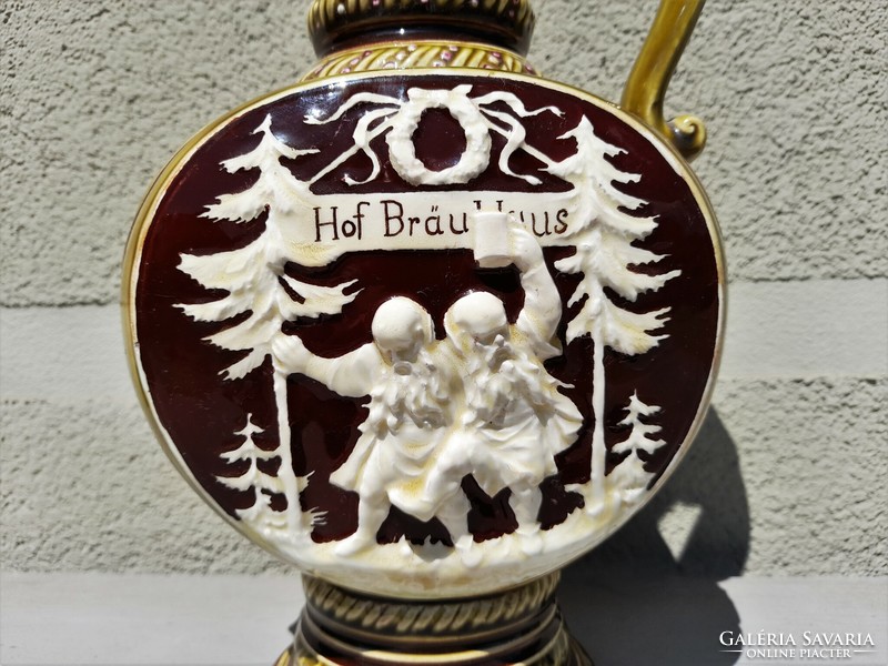 Large antique schütz blansko beer mug / pitcher