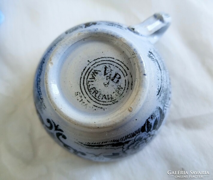 Antique villeroy&boch faience coffee cup 6.7X4cm