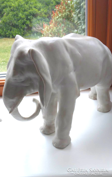 Artificial stone elephant, with calf, in perfect condition