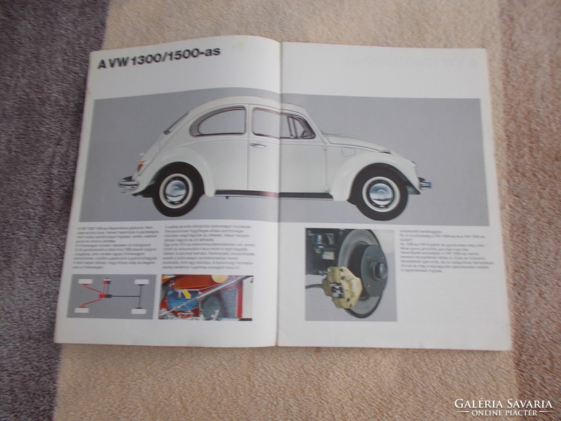 VW Bogár,1200/1300/1500 és 1600 autó katalógus,autó prospektus