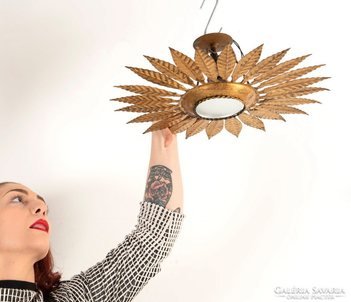 Sun shaped chandelier