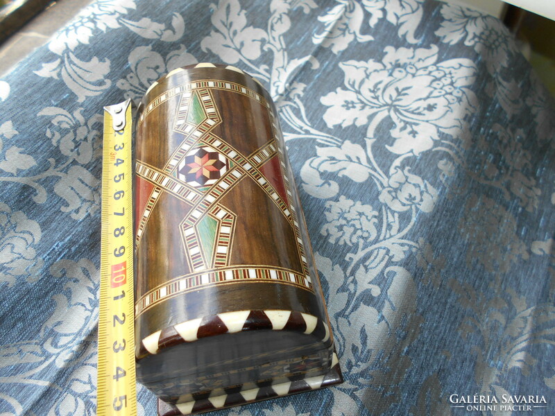 Wooden box - with inlaid decoration