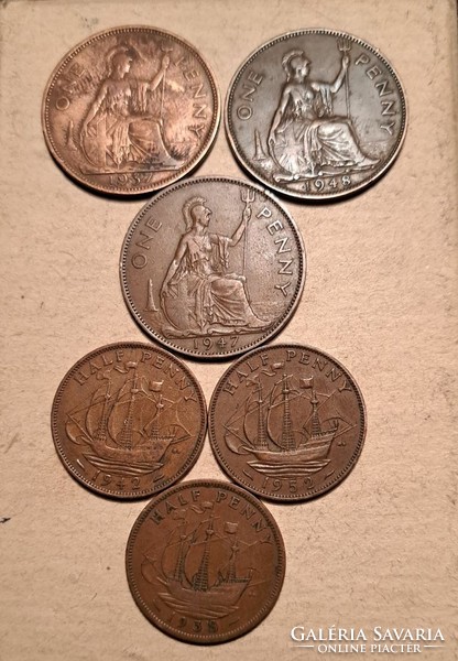 Anglia VI. György (1936-1952) 1 penny