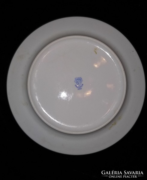 Alföldi porcelain plate orange striped 19.5 cm