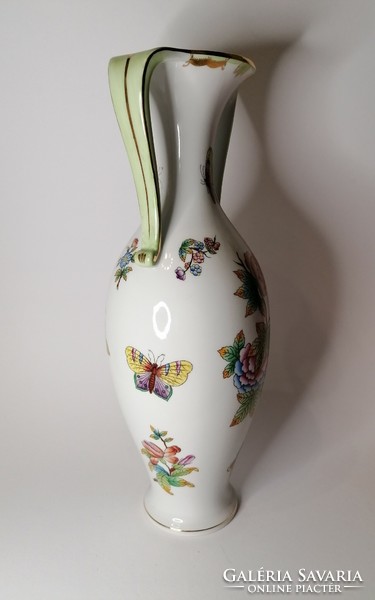 Large vase with handles by Viktoria Herend. In new condition!